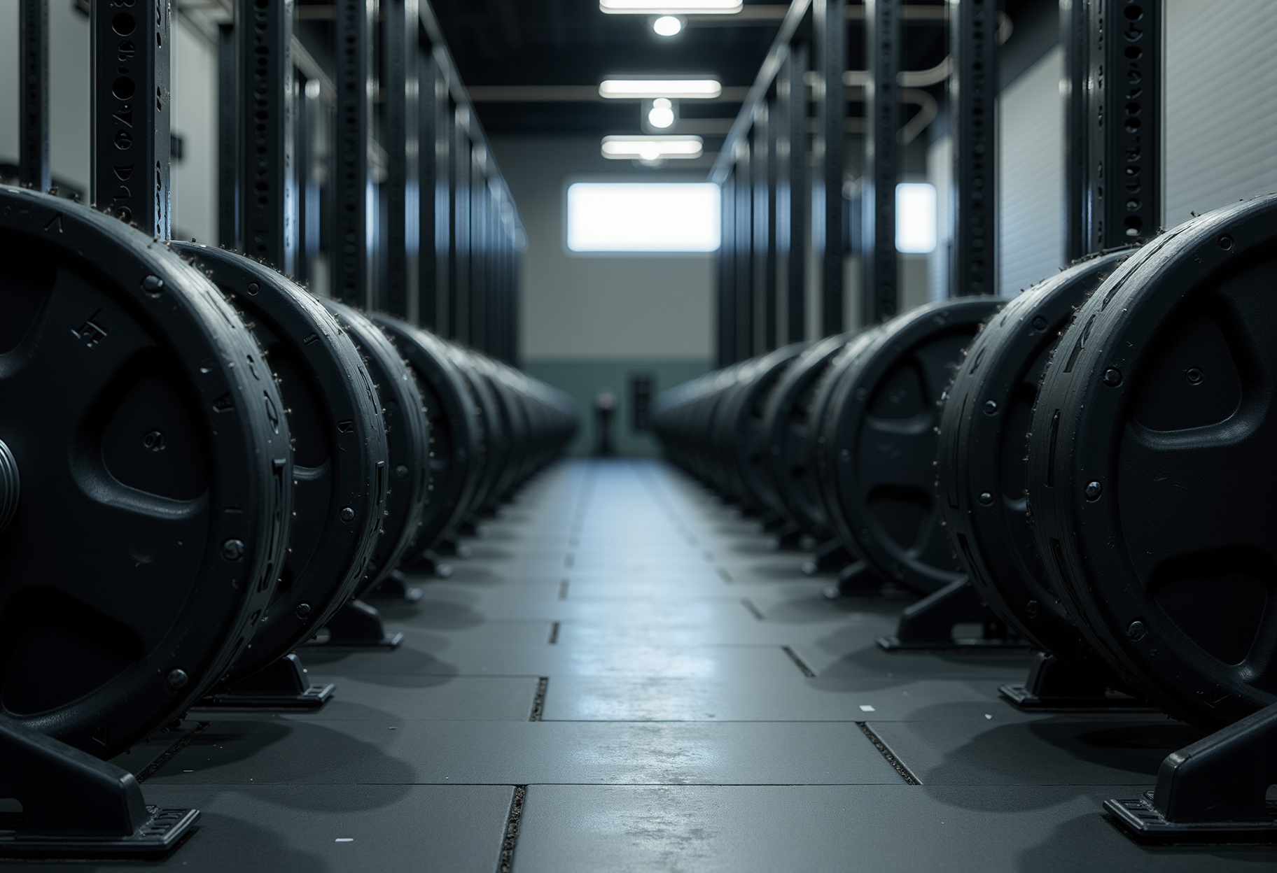 Squat rack row